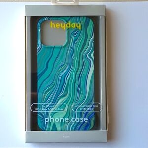 heyday Apple iPhone 13 Pro Max/iPhone 12 Pro Max Case - Turquoise Marble New